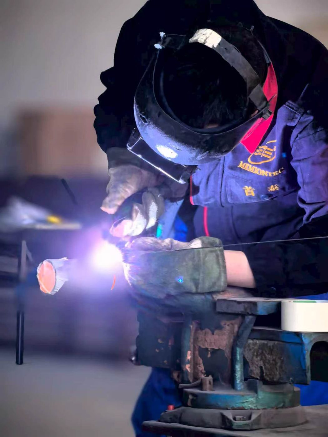 Stainless steel pipe welding process
